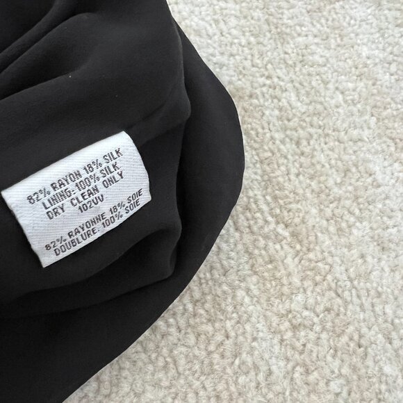 Eileen Fisher Black Silk Velvet Sleeveless Blouse Tank Top L - Picture 8 of 8